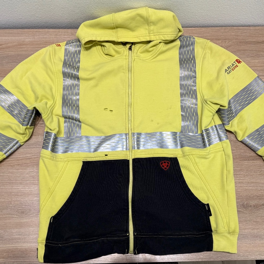 FR Hi-Vis Full Zip Hoodie